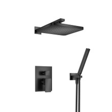 Isenberg  196.3300MB Two Output Shower Set With Shower Head And Hand Held - Matte Black