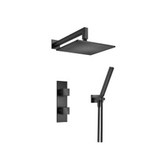 Isenberg  160.7250MB Two Output Shower Set With Shower Head And Hand Held - Matte Black