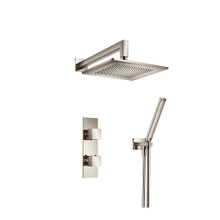 Isenberg  160.7250PN Two Output Shower Set With Shower Head And Hand Held - Polished Nickel