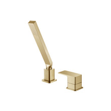 Isenberg  196.1280SB Deck Diverter With Holder & Hose - Satin Brass