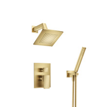 Isenberg  196.3250SB Two Output Shower Set With Shower Head And Hand Held - Satin Brass