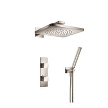 Isenberg  196.7250SB Two Output Shower Set With Shower Head And Hand Held - Satin Brass
