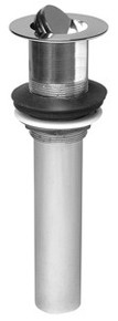 Mountain Plumbing  MT743/MB DISC DRAIN WITHOUT OVERFLOW 8" TAILPIECE - Matte Black