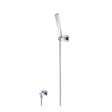 Isenberg  240.1006CP Hand Shower Set With Wall Elbow, Holder and Hose - Chrome