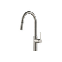 Isenberg  K.1360PS Ziel - Dual Spray Stainless Steel Kitchen Faucet With Pull Out - Polished Steel