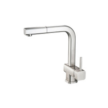 Isenberg  K.1300PS Cito - Dual Spray Stainless Steel Kitchen Faucet With Pull Out - Polished Steel