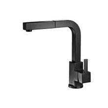 Isenberg  K.1330MB Deus - Dual Spray Stainless Steel Kitchen Faucet With Pull Out - Matte Black