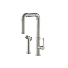 Isenberg  K.1500SS Tanz - Stainless Steel Kitchen Faucet With Side Sprayer - Stainless Steel