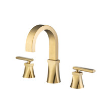 Isenberg  230.2000SB Three Hole 8" Widespread Two Handle Bathroom Faucet - Satin Brass