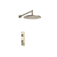Isenberg  260.7000BN Single Output Shower Set With Shower Head And Arm - Brushed Nickel