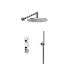 Isenberg  260.7250CP Two Output Shower Set With Shower Head And Hand Held - Chrome