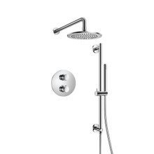 Isenberg  250.7125CP Two Output Shower Set With Shower Head, Handshower And Slide Bar - Chrome