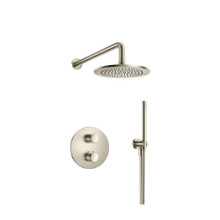Isenberg  250.7050BN Two Output Shower Set With Shower Head And Handshower - Brushed Nickel