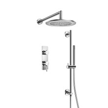 Isenberg  260.7350CP Two Output Shower Set With Shower Head, Handshower And Slide Bar - Chrome