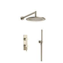 Isenberg  260.7250BN Two Output Shower Set With Shower Head And Hand Held - Brushed Nickel