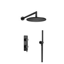Isenberg  260.7250MB Two Output Shower Set With Shower Head And Hand Held - Matte Black