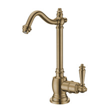 Whitehaus  WHFH-C1006-AB Point of Use Cold Water Drinking Faucet with Traditional Swivel Spout - Antique Brass