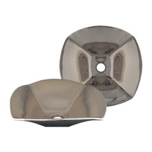 Whitehaus  WH1515NDV-BN Copperhaus Above Mount Basin Sink with a Smooth Texture & 1 3/4" Center Drain - Brushed Nickel