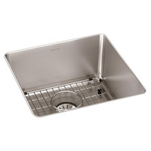 ZURN-ELKAY  ELUHH1616TPDBG Lustertone Iconix 16 Gauge Stainless Steel 18-1/2" x 18-1/2" x 9" Single Bowl Undermount Sink Kit with Perfect Drain
