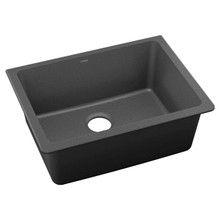 ELKAY  ELXU2522CH0 Quartz Luxe 24-5/8" x 18-1/2" x 9-1/2", Single Bowl Undermount Sink, Charcoal