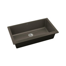 ZURN-ELKAY  ELXRUP3620CN0 Quartz Luxe 35-7/8" x 19" x 9" Single Bowl Undermount Kitchen Sink with Perfect Drain, Chestnut