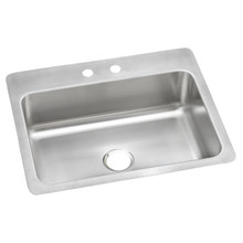ELKAY  DSESR127222 Dayton Stainless Steel 27" x 22" x 8", 2-Hole Single Bowl Dual Mount Sink