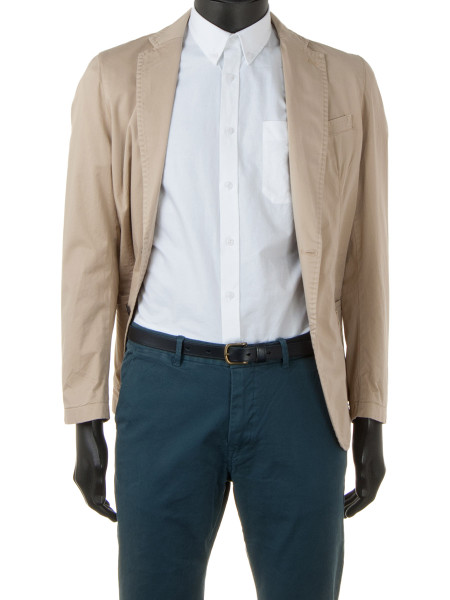 White Clean-Cut Cotton Shirt