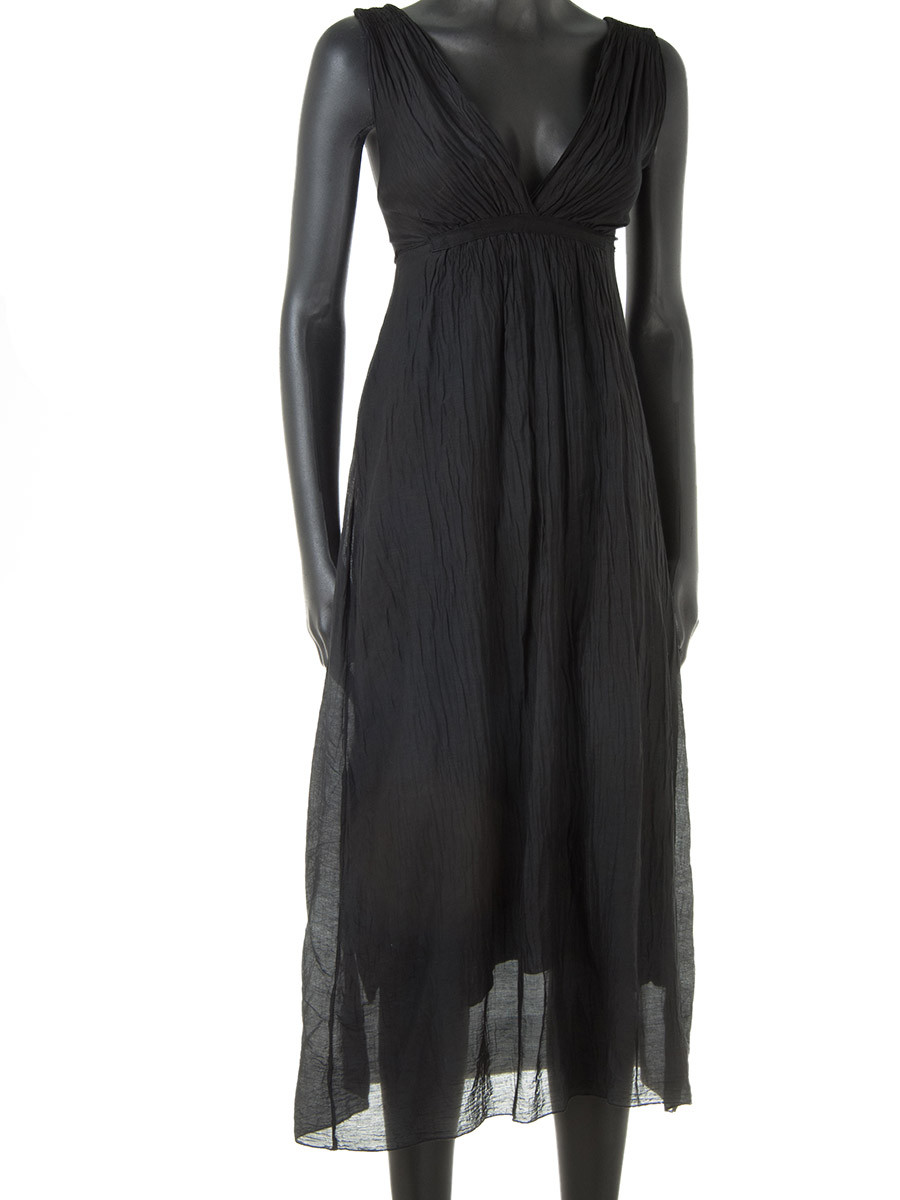 black cotton summer dress