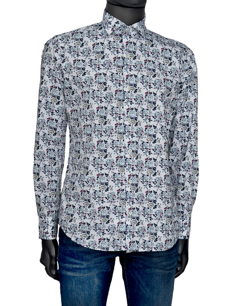 Small Rose Patterned Shirt