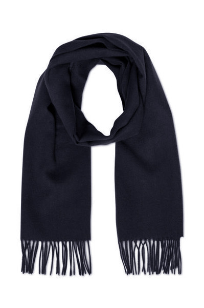 Pure  Wool Scarf - Navy