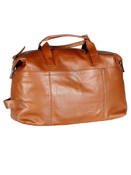 Cognac Commuter Leather Bag 