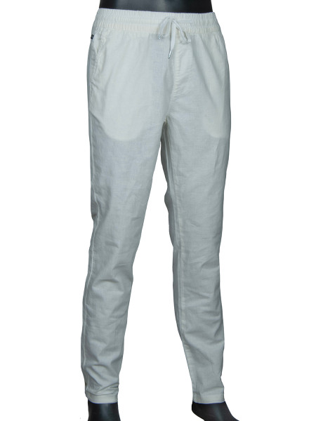 Long Linen Pants - Winter White