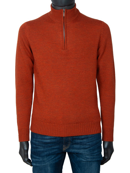 Burnt orange polo neck sale