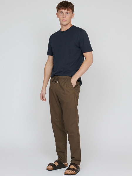 Linen Pants - Brown