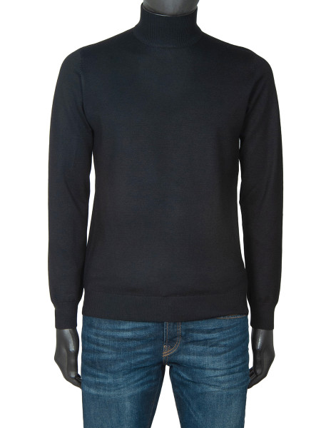 Essential Mock Neck Sweater - Black