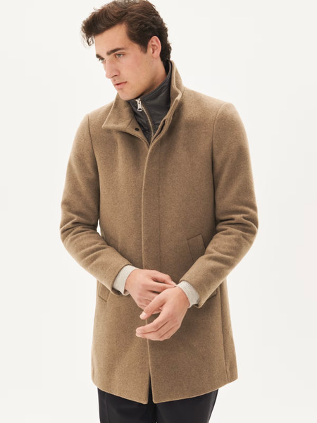 Harvey Wool Coat - Walnut 