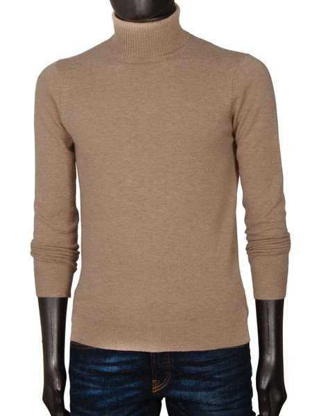 Roll Neck Jumper- Cognac