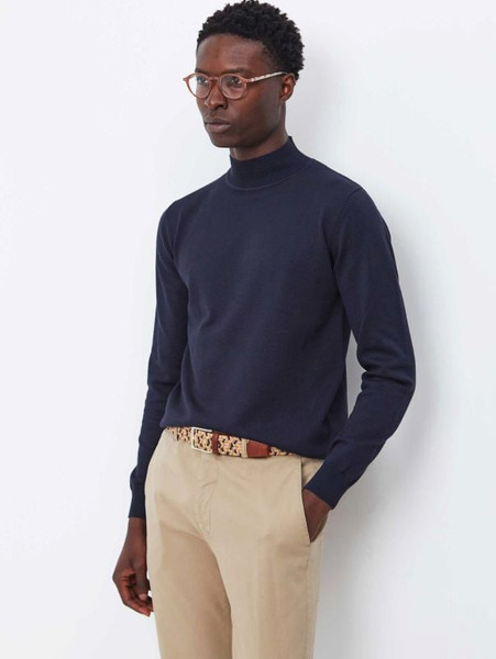 Turtle Neck Jumber - Dark Navy