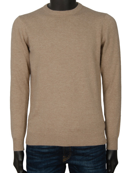 Crew Neck Jumper - Cognac