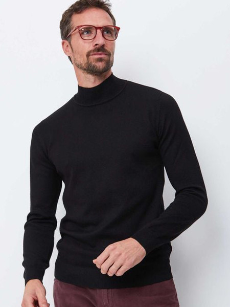 Turtle Neck Jumber - Black