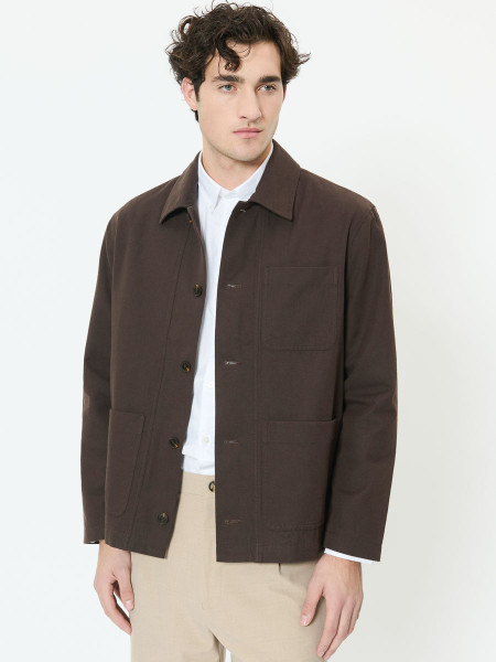 Matinique Combs Overshirt - Chocolate Brown