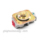 Vintage Stove New NG/LP Pressure Regulator 3/4" x 3/4" x 4". Converts stoves from natural gas (NG) to liquid propane (LP) or LP to NG with just a flip of the cap.

NOTE: valve orifices and air vents may still need adjusting. Not for use with BBQ tanks.

INLET/OUTLET 3/4" x 3/4"

We always recommend our customers consult a qualified professional when working with Liquid Propane or Natural Gas. Always test for leaks PRIOR to putting your stove back into service.