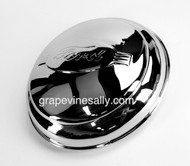Original Ford Hub Cap.

New Chromed Vintage Ford Hub Cap - All dents & dings have been professionally removed and we have had it re-chromed. This hub cap is like new again.

All of our new chrome is Triple Plated (copper, nickel, chrome) 