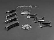 NEW CHROMED original vintage 1930's GE Monitor Top Ice Box Refrigerator Corner Trim. Includes new chromed inner corner and outer corner trim with new chromed screws. 8 trim pieces total.
MEASUREMENTS: All Mounting Holes are 2-1/2" O/C

All of our chrome parts are Triple Plated (copper, nickel, chrome)