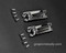 NEW CHROMED original vintage 1930's GE Monitor Top Ice Box Refrigerator Door Hinges. Includes 2 new chromed door hinges with new chromed screws.

ALL MOUNTING HOLES: 4.0" O/C

All of our chrome parts are Triple Plated (copper, nickel, chrome)