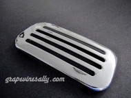 Original Vintage Wedgewood stove top New Chromed vent. This style of vent is very rare. MEASUREMENTS: Width 5-5/8"  /  Depth 2-3/4"  /  Width Between Underside Tabs 4.50"

All of our New Chromed parts are 'Triple Plated' (copper, nickel, chrome)