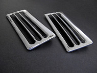 SAVE ON TWO!
 Original Vintage OKeefe & Merritt NEW CHROME stove top vent set. These are the OK&M style vents with the thicker metal fins. Fits the vintage 1940's - 1950's O'Keefe & Merritt stoves.

MEASUREMENTS: Width 6-1/8"  /  Depth 2-1/2"
