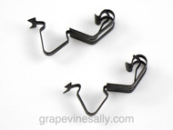 Two new oven thermostat capillary clips. These are the clips that attach to your oven ceiling that holds the thermostat capillary bulb in place to properly regulate desired oven temperature. Easily snap in, fits most vintage stove ovens. We sell two styles of capillary clips, you can search both listings by typing 'CAP CLIPS' in the store search box in the upper left of the store main page to be sure you are ordering the correct clips.

(our re-built thermostats include both cap clips and a new gasket at no additional charge)  