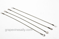 Set of 4 NEW CABLES. Fits original vintage O'Keefe & Merritt stove that uses the 'Hook, Cable, Spring' system - Each oven door uses two cables. Used with the 8-1/2" extended spring. (available in store)

MEASUREMENT: 10 3/4" / eye hole to eye hole: 10-1/2"

 