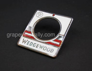 Original Vintage 1937-38 Wedgewood stove front oven knob rear trim plate. The trim chrome portions has some wear, please see all photos. It is not in pristine condition, yet is still a very nice trim piece. These are a very rare find.

MEASUREMENTS: Width: 3-1/8"   /    Depth: 3-1/2"    /    Underside Attaching Posts: 2-1/2" OC

 